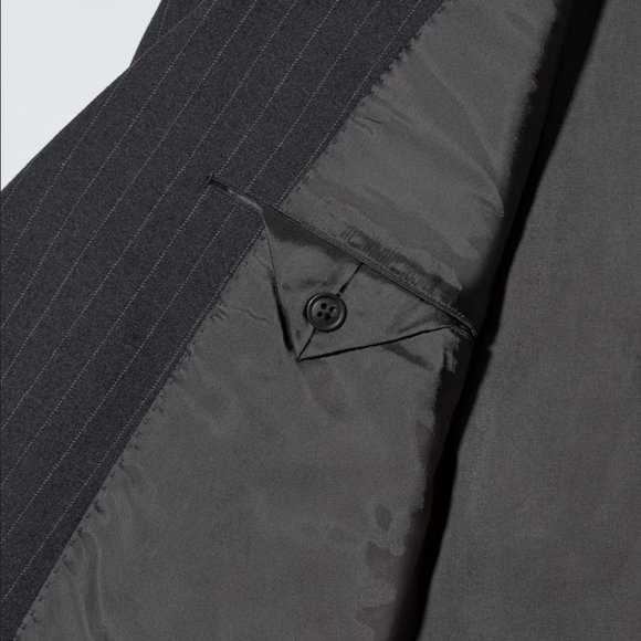 Uniqlo +J Wool Blend Tailored Jacket Dark Navy Size M - Picture 13 of 15
